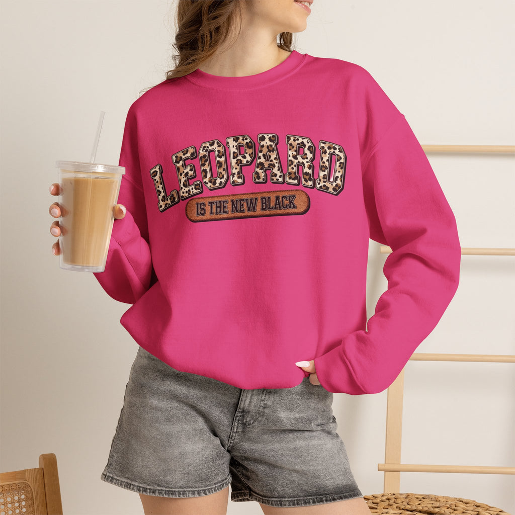 ORVIAN — Leopard Is The New Black & God Is Good Coquette Bow Crewneck, Faith-Inspired Unisex