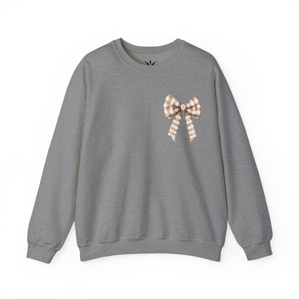 ORVIAN — Touchdown Season Football Bow Crewneck, Sparkle Game Day Sporty Unisex Heavy Blend