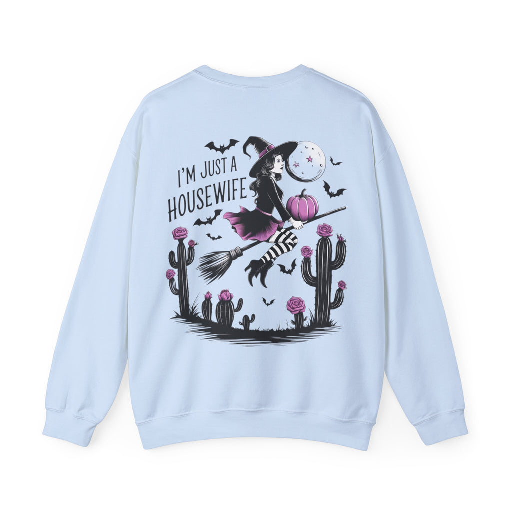 ORVIAN — Witch Please & I'm Just a Housewife Witch Crewneck, Magical Cauldron Unisex Heavy Blend