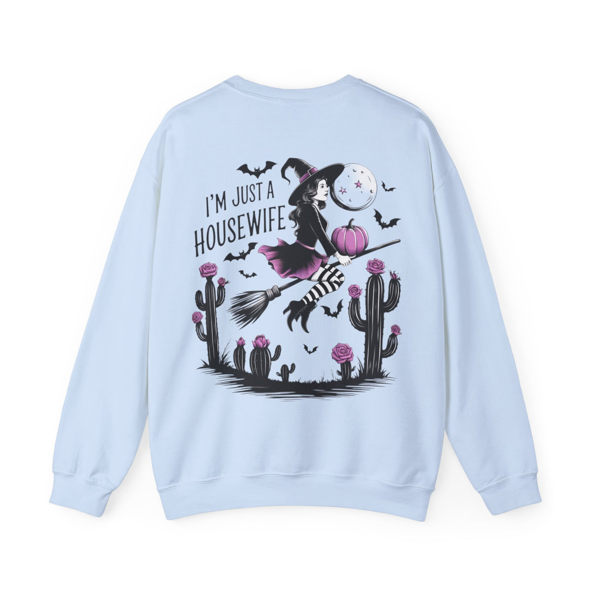 ORVIAN — Witch Please & I'm Just a Housewife Witch Crewneck, Magical Cauldron Unisex Heavy Blend