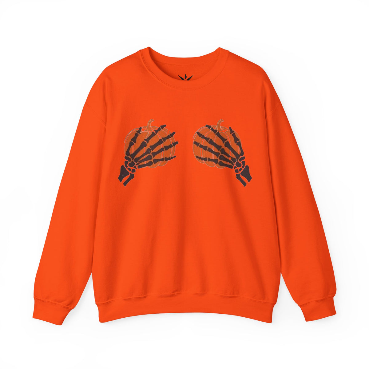 ORVIAN — Pumpkin Bra & Trick or Treat Halloween Crewneck, Skeleton Hands Unisex Heavy Blend