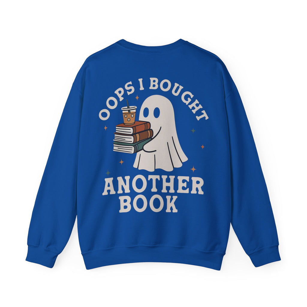 ORVIAN — Fall Into a Good Book Ghost Crewneck, Cozy Autumn Book Lover Unisex Heavy Blend