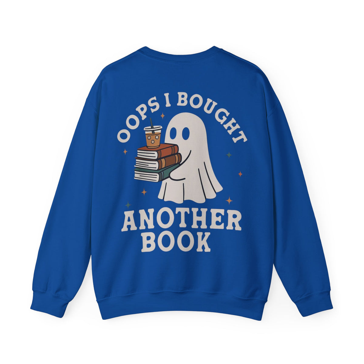 ORVIAN — Fall Into a Good Book Ghost Crewneck, Cozy Autumn Book Lover Unisex Heavy Blend