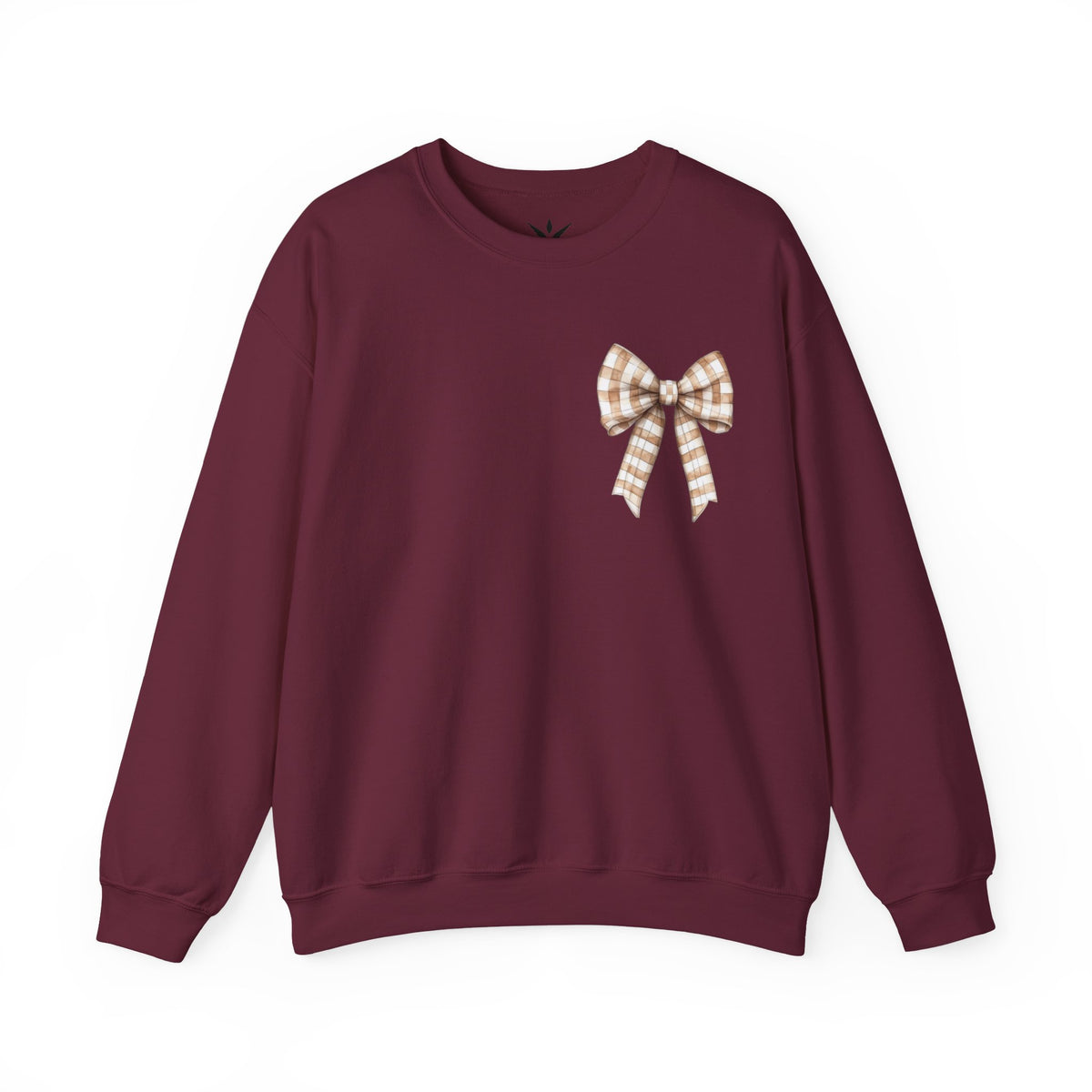 ORVIAN — Touchdown Season Football Bow Crewneck, Sparkle Game Day Sporty Unisex Heavy Blend