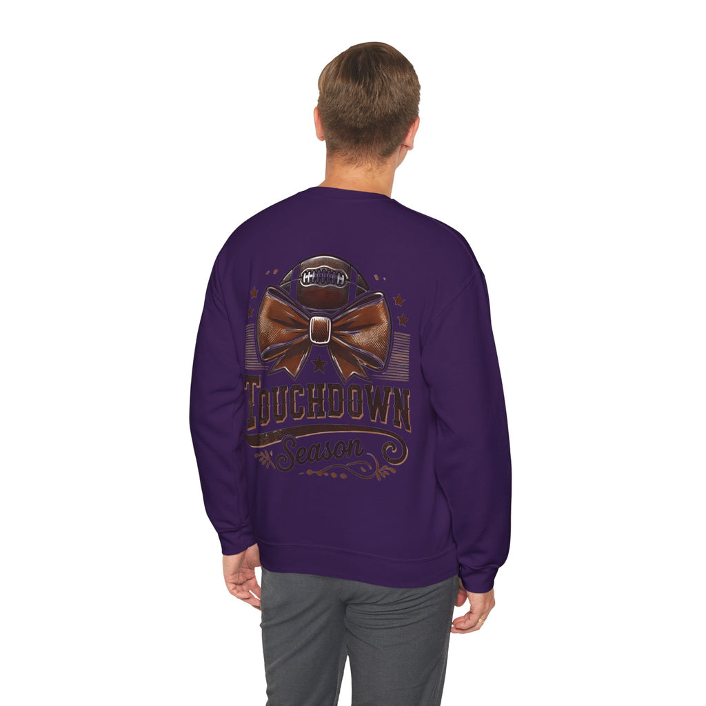 ORVIAN — Cuddles & Touchdowns Football Crewneck, 'Tis the Season Game Day Unisex Heavy Blend