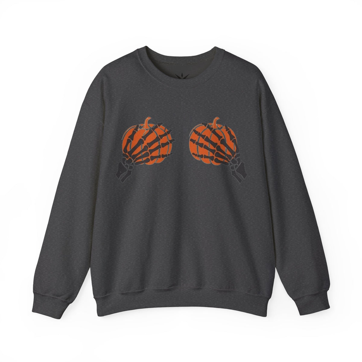 ORVIAN — Pumpkin Bra & Trick or Treat Halloween Crewneck, Skeleton Hands Unisex Heavy Blend