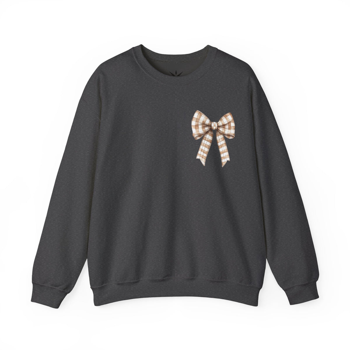 ORVIAN — Touchdown Season Football Bow Crewneck, Sparkle Game Day Sporty Unisex Heavy Blend