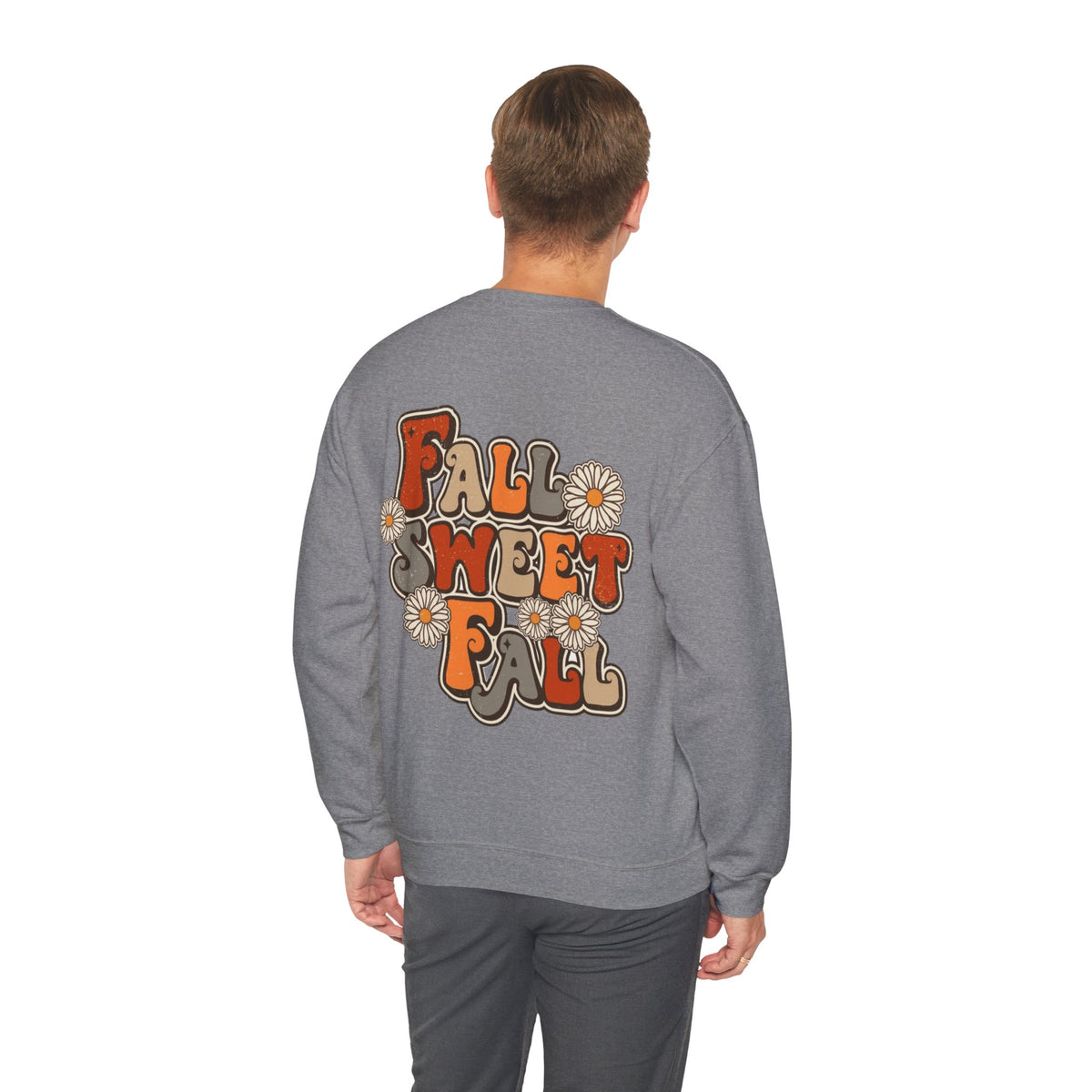 ORVIAN — ’Tis the Season Fall & Football Crewneck, Fall Sweet Fall Daisy Unisex Heavy Blend