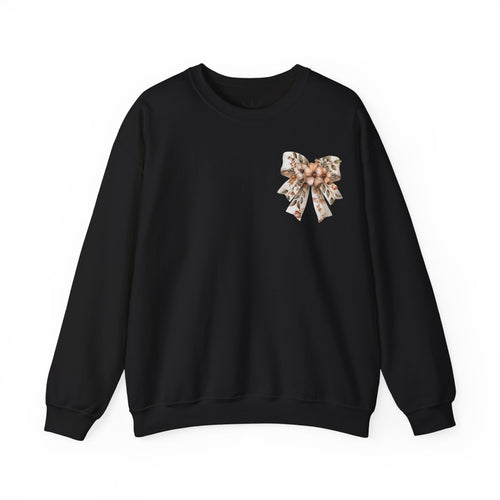 ORVIAN — Pumpkin Spice & Autumn Botanicals Crewneck, Floral Pumpkin Fall Unisex Sweatshirt