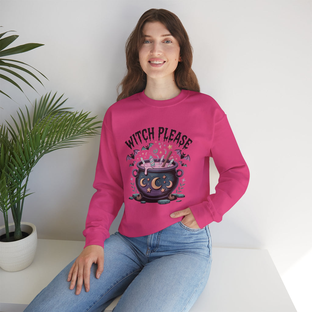 ORVIAN — Witch Please & I'm Just a Housewife Witch Crewneck, Magical Cauldron Unisex Heavy Blend