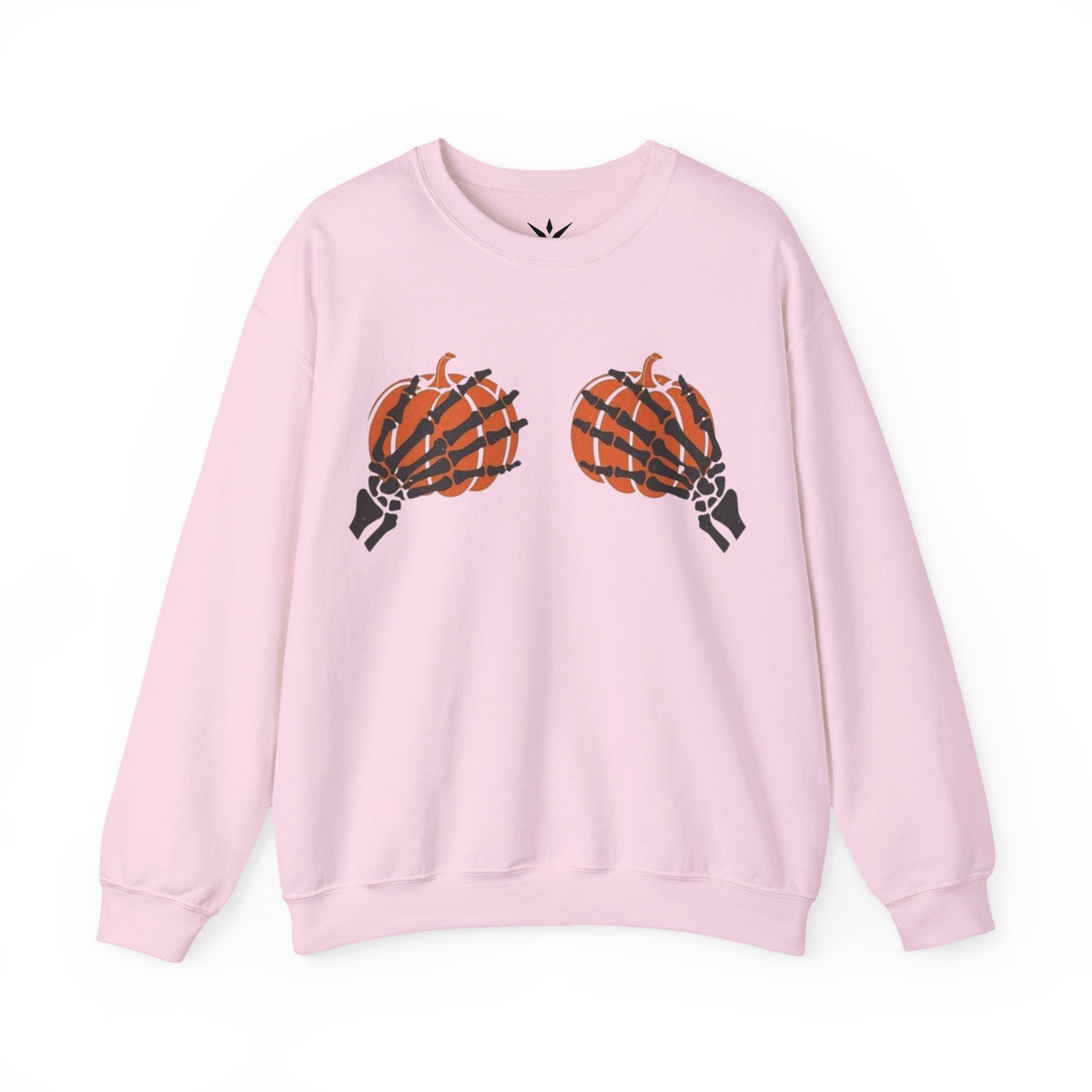 ORVIAN — Pumpkin Bra & Trick or Treat Halloween Crewneck, Skeleton Hands Unisex Heavy Blend