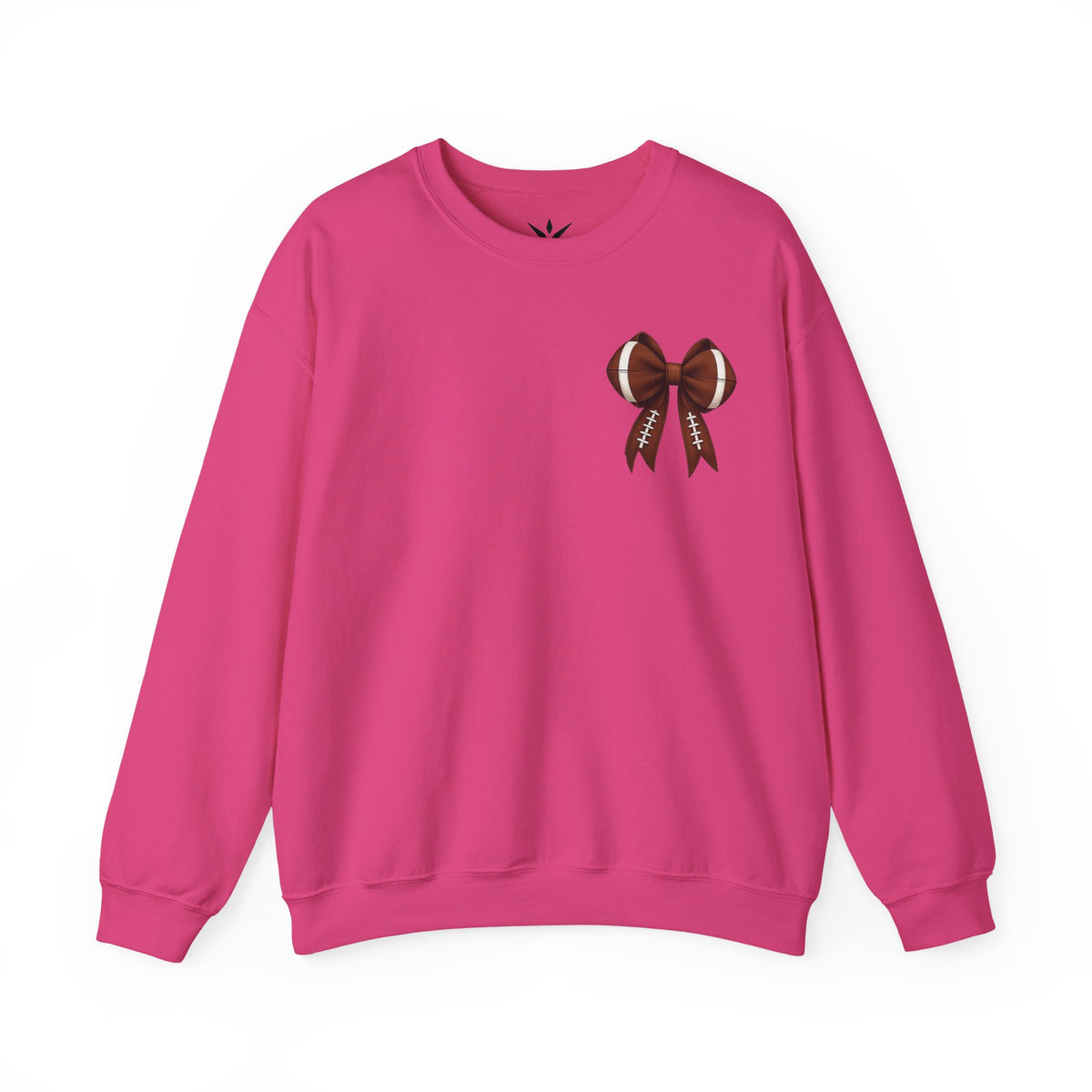 ORVIAN — Touchdown Season Coquette Football Bow Crewneck, Varsity Game Day Unisex Heavy Blend