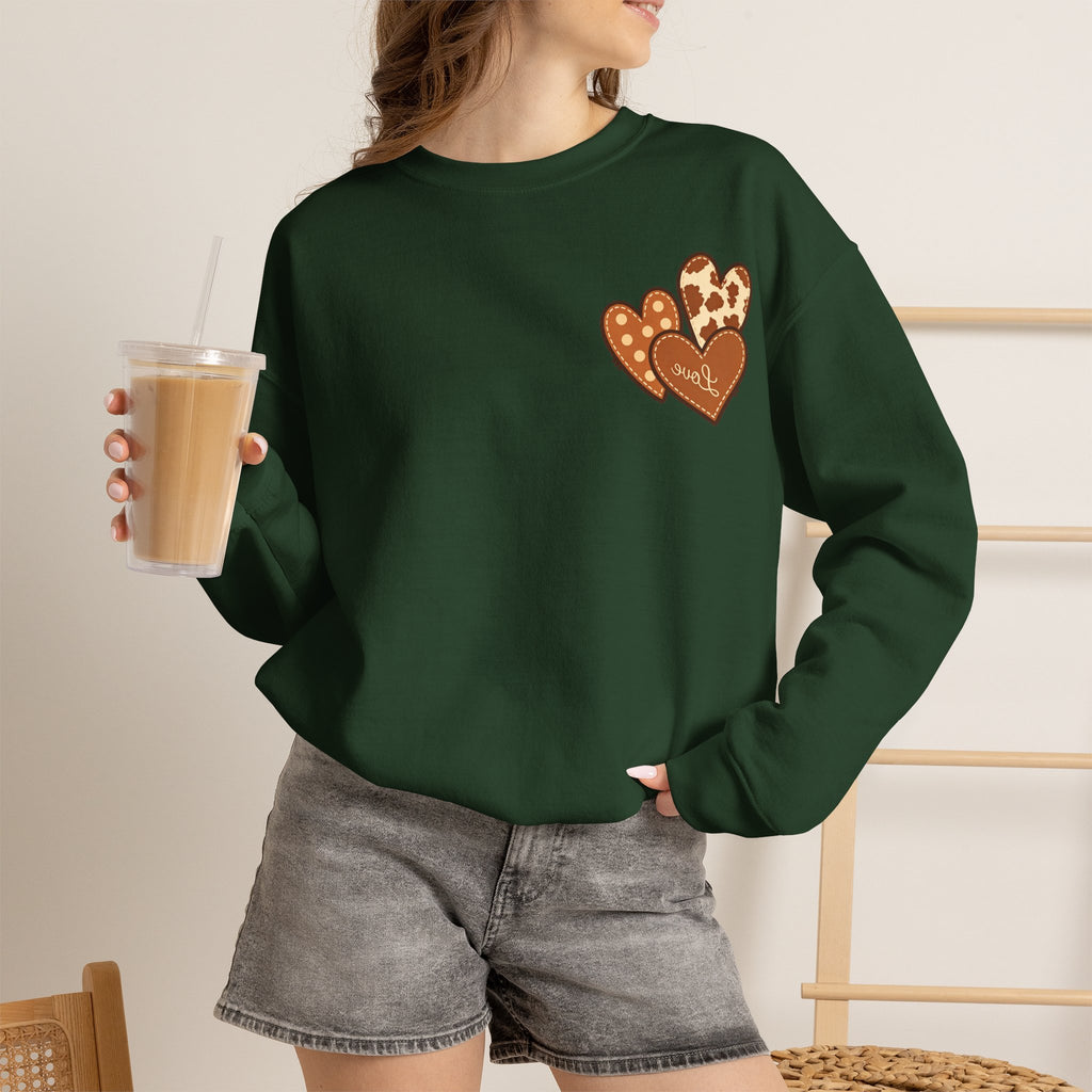 ORVIAN — Highland Cow & Cute Ghost Western Floral Crewneck, Spooky Unisex Sweatshirt