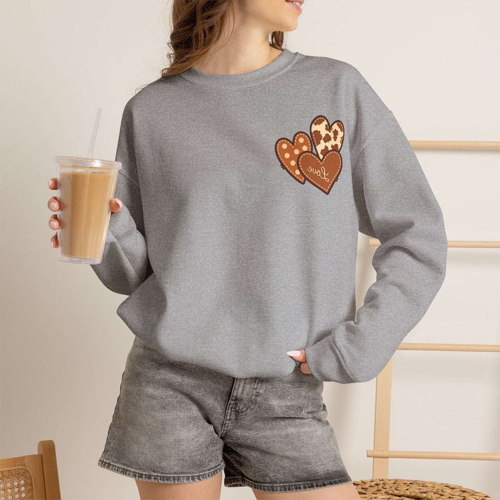 ORVIAN — Highland Cow & Cute Ghost Western Floral Crewneck, Spooky Unisex Sweatshirt