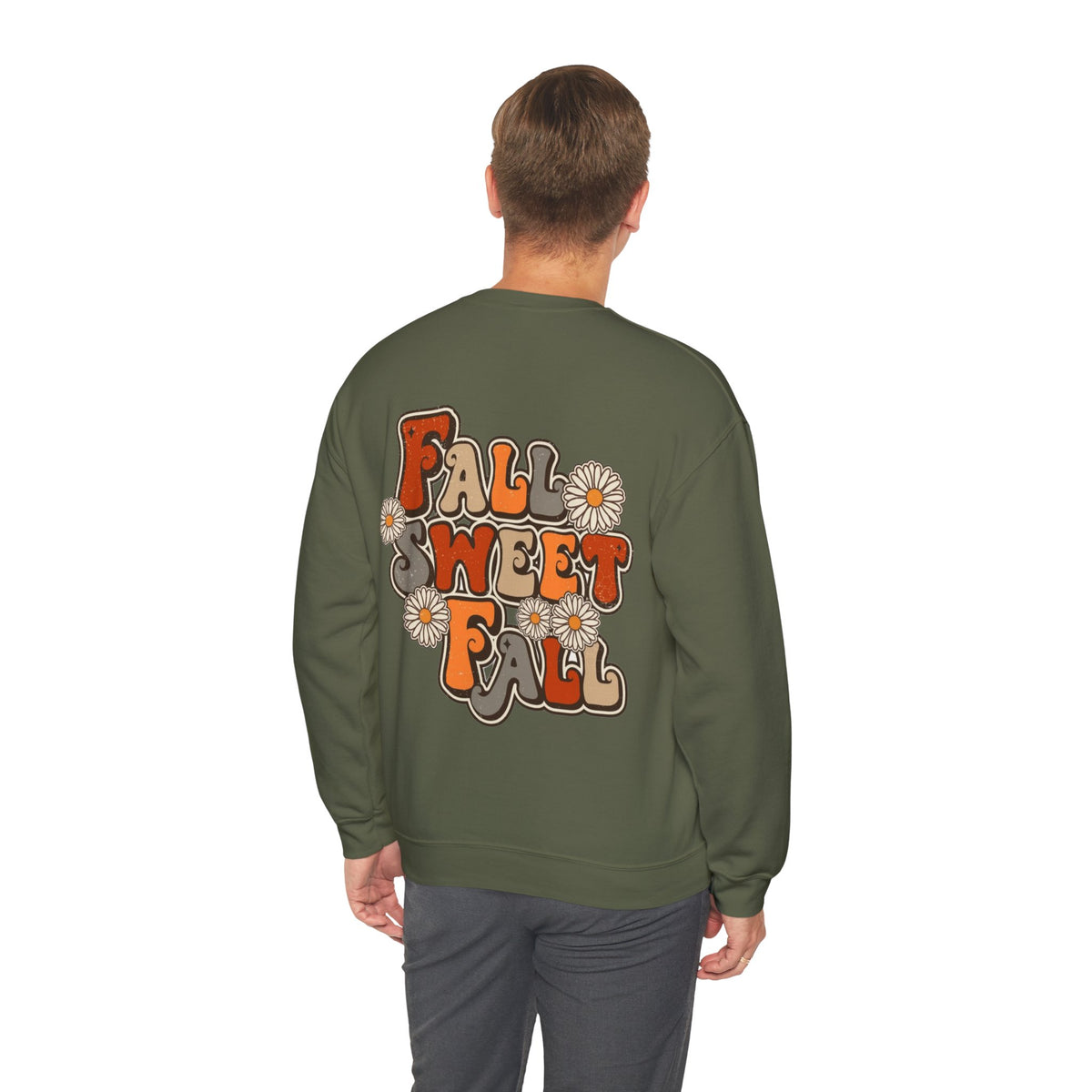 ORVIAN — ’Tis the Season Fall & Football Crewneck, Fall Sweet Fall Daisy Unisex Heavy Blend