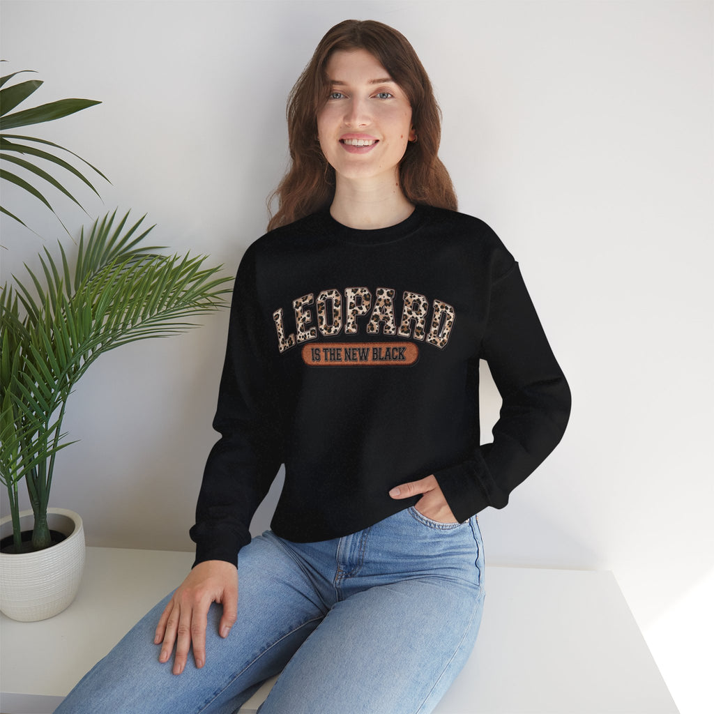 ORVIAN — Leopard Is The New Black & God Is Good Coquette Bow Crewneck, Faith-Inspired Unisex