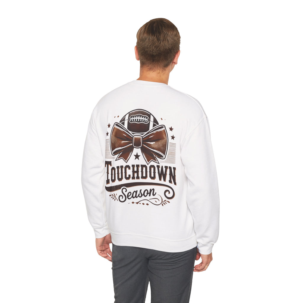 ORVIAN — Cuddles & Touchdowns Football Crewneck, 'Tis the Season Game Day Unisex Heavy Blend