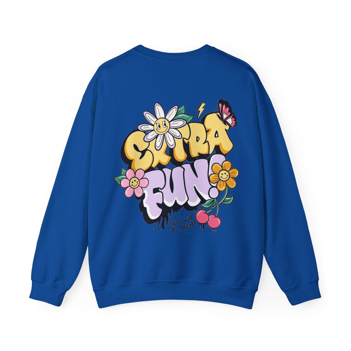 ORVIAN — Good Day to Read a Book Crewneck, Retro Floral Book Lover Sweatshirt Unisex Heavy Blend