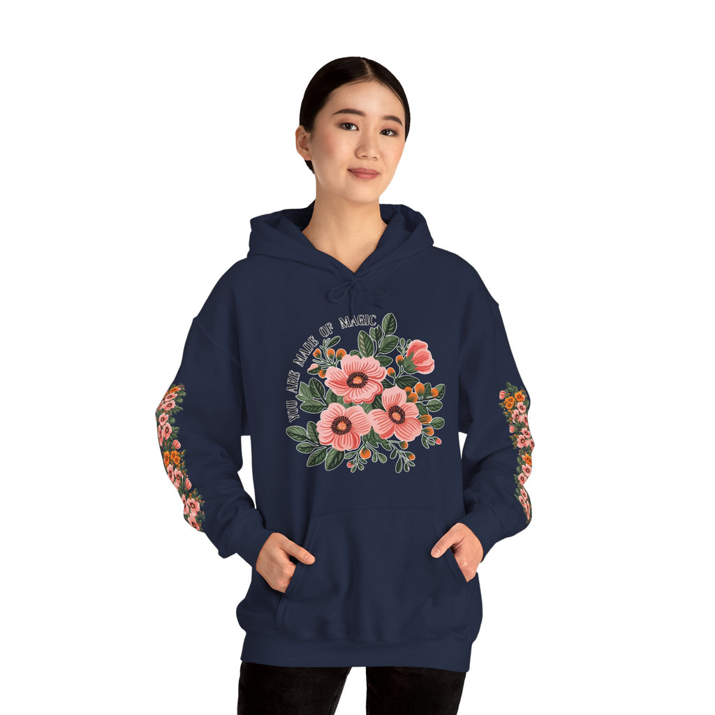 ORVIAN — Magic Floral Butterfly Unisex Heavy Blend Hoodie