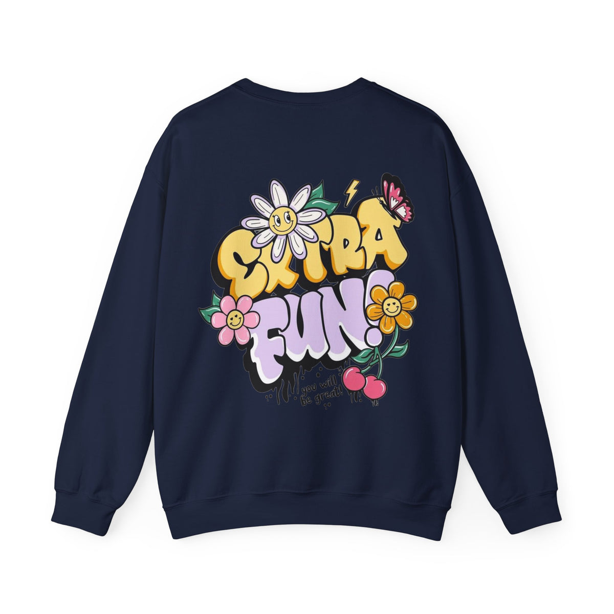 ORVIAN — Good Day to Read a Book Crewneck, Retro Floral Book Lover Sweatshirt Unisex Heavy Blend