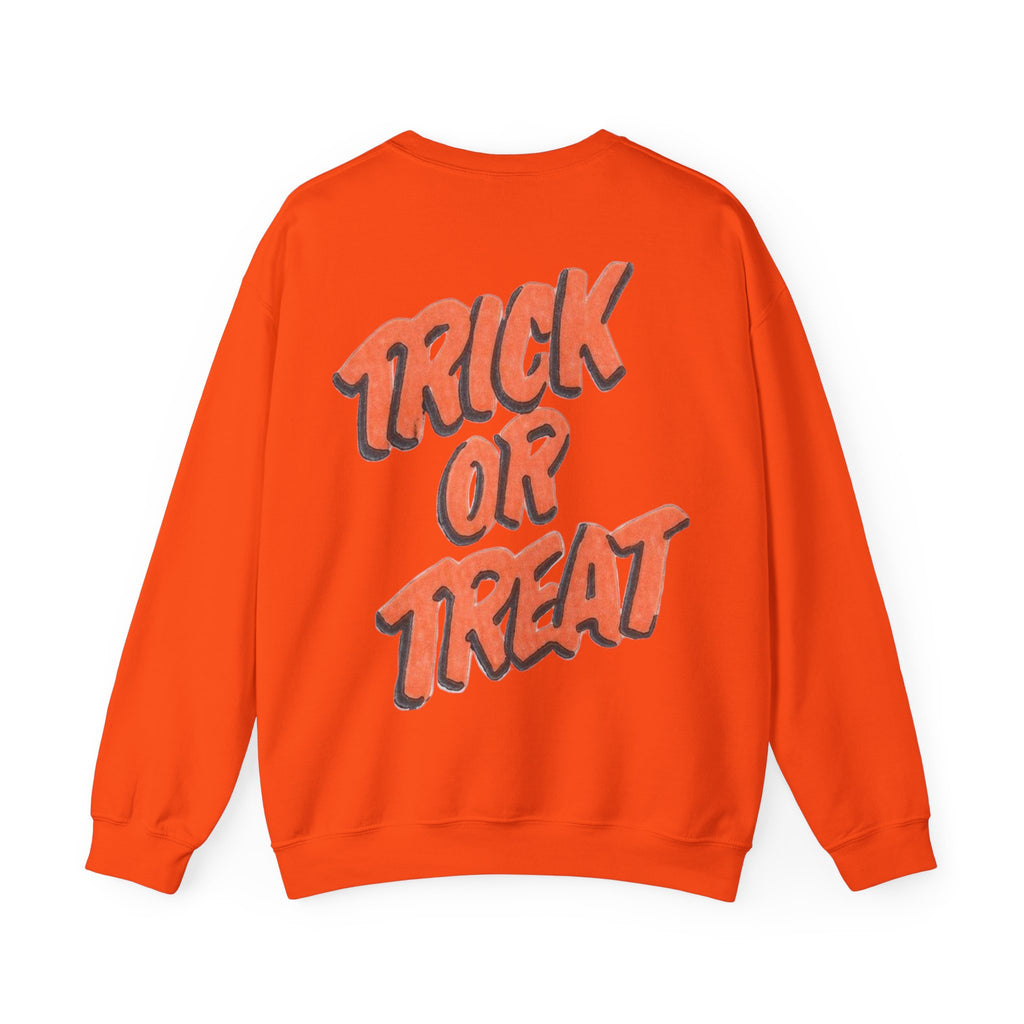ORVIAN — Pumpkin Bra & Trick or Treat Halloween Crewneck, Skeleton Hands Unisex Heavy Blend