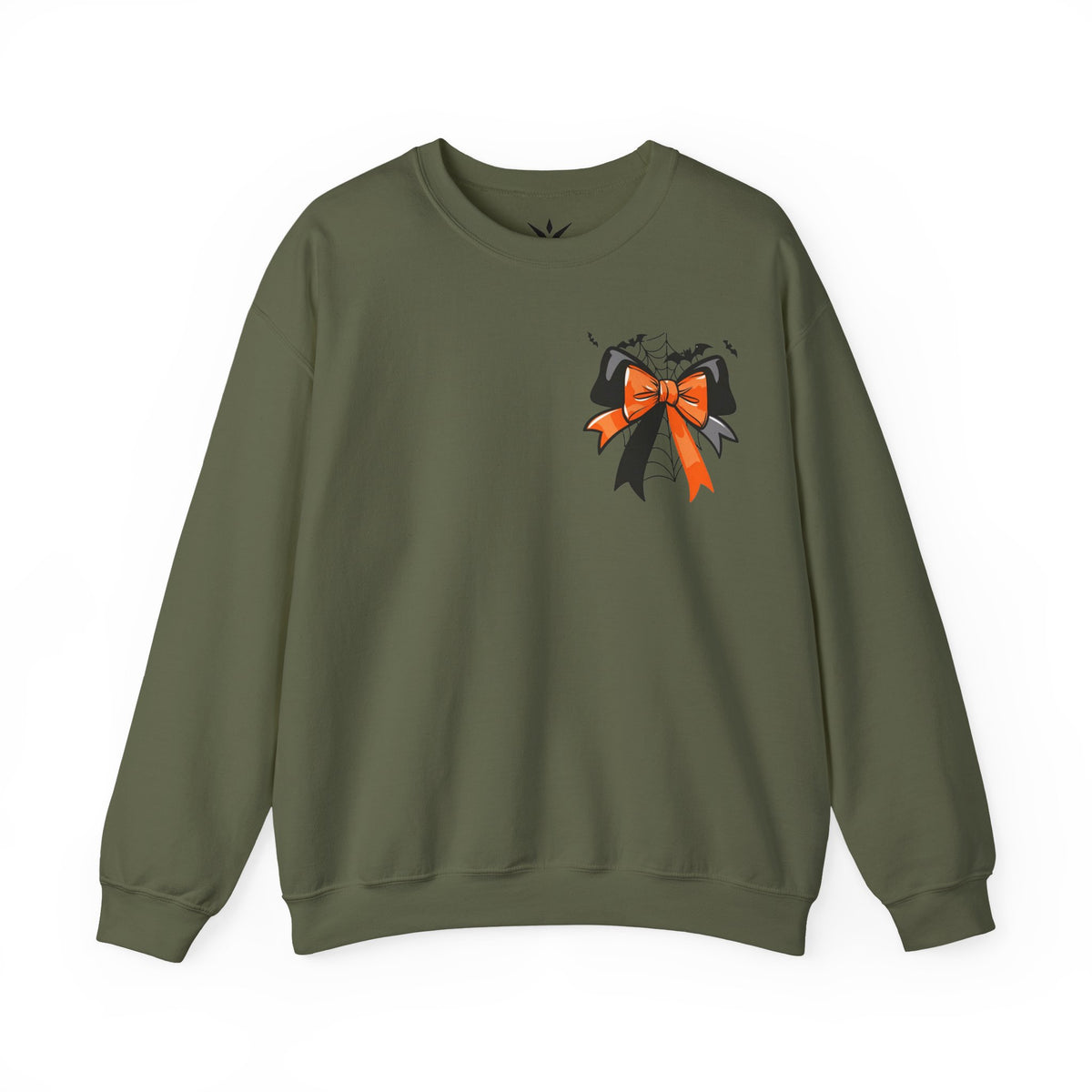 ORVIAN — Coquette Ghost & Bow Halloween Crewneck, Lace Ghost Pumpkin Unisex Sweatshirt