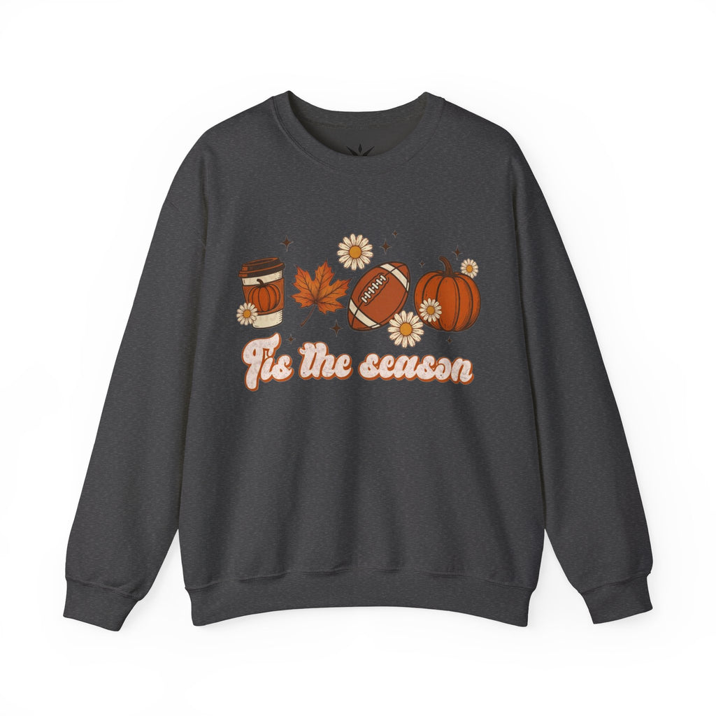 ORVIAN — ’Tis the Season Fall & Football Crewneck, Fall Sweet Fall Daisy Unisex Heavy Blend