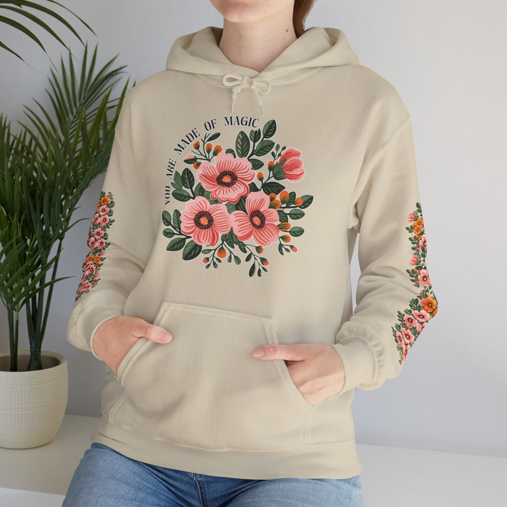 ORVIAN — Magic Floral Butterfly Unisex Heavy Blend Hoodie