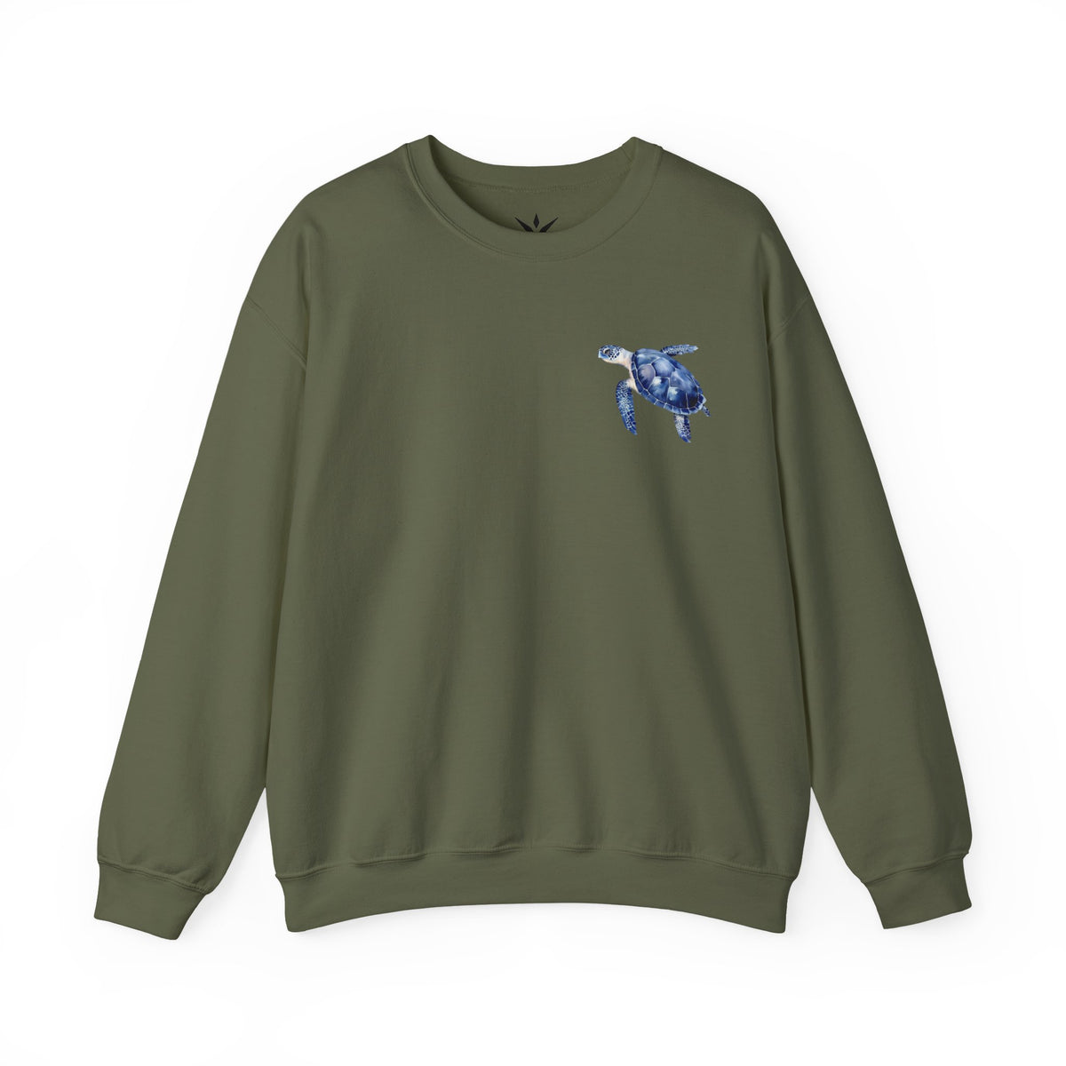 ORVIAN — Sea Turtle & Seashell Starfish Crewneck, Coastal Ocean Nautical Unisex Heavy Blend