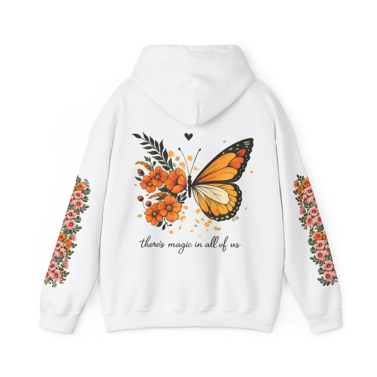 ORVIAN — Magic Floral Butterfly Unisex Heavy Blend Hoodie
