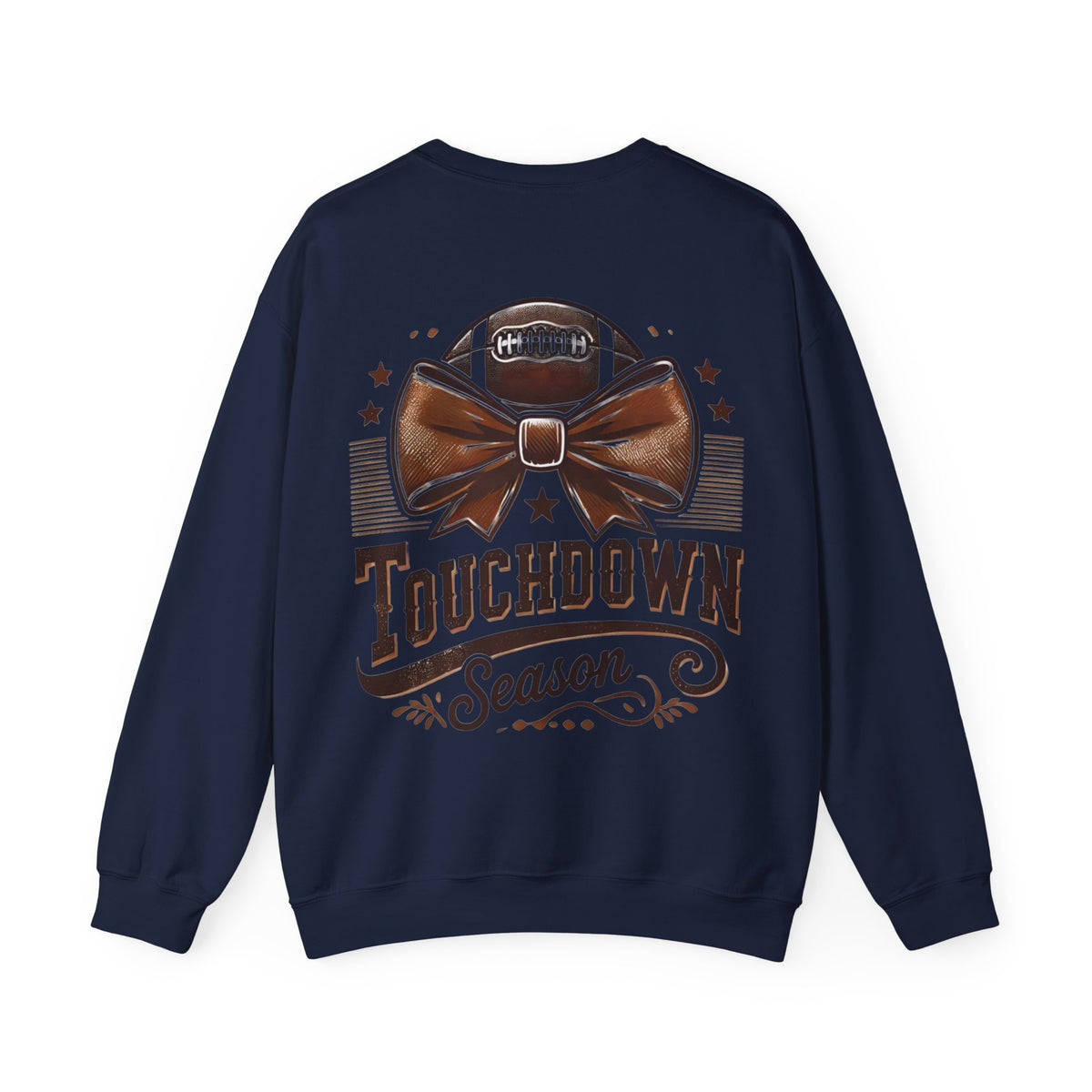 ORVIAN — Cuddles & Touchdowns Football Crewneck, 'Tis the Season Game Day Unisex Heavy Blend