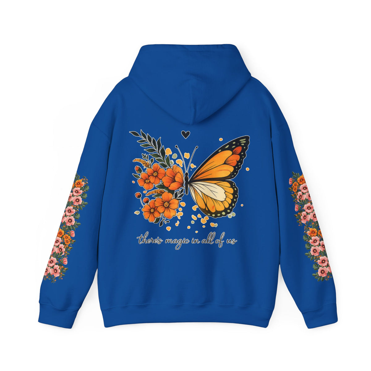 ORVIAN — Magic Floral Butterfly Unisex Heavy Blend Hoodie