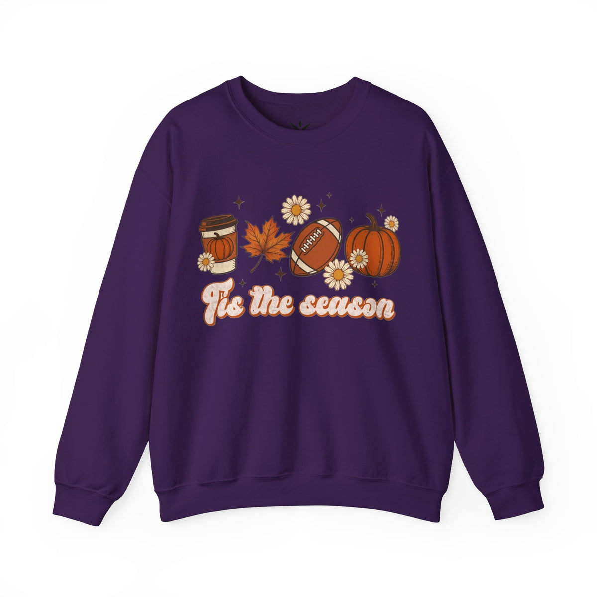 ORVIAN — ’Tis the Season Fall & Football Crewneck, Fall Sweet Fall Daisy Unisex Heavy Blend