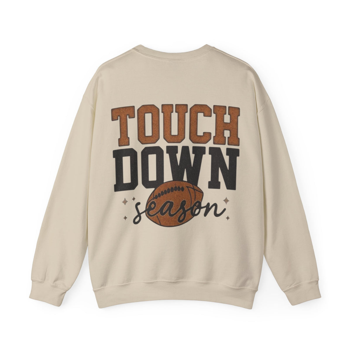ORVIAN — Touchdown Season Coquette Football Bow Crewneck, Varsity Game Day Unisex Heavy Blend