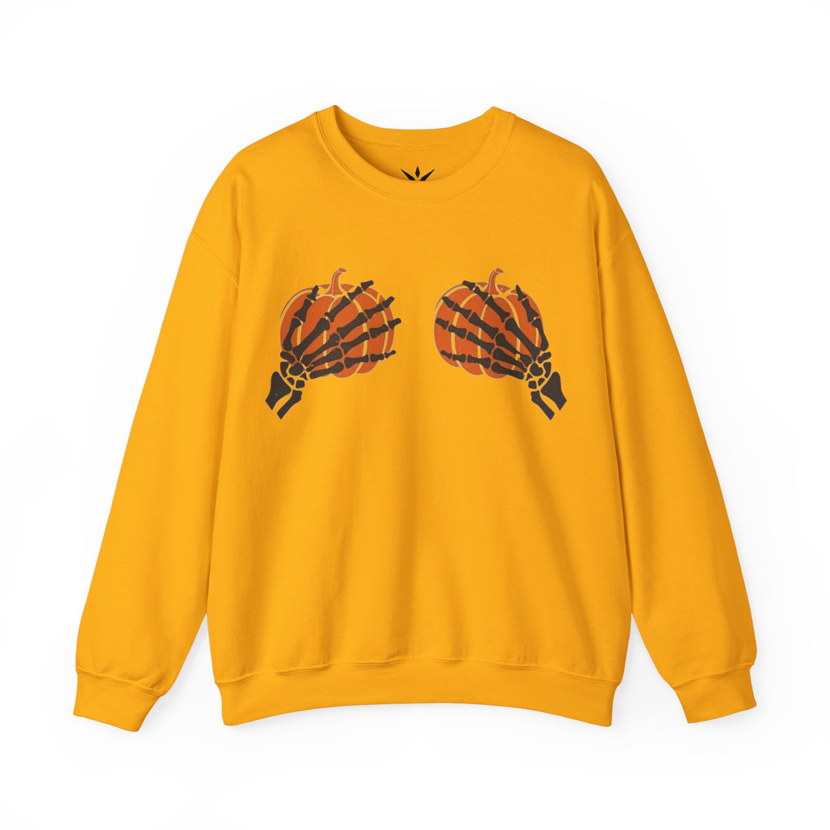 ORVIAN — Pumpkin Bra & Trick or Treat Halloween Crewneck, Skeleton Hands Unisex Heavy Blend