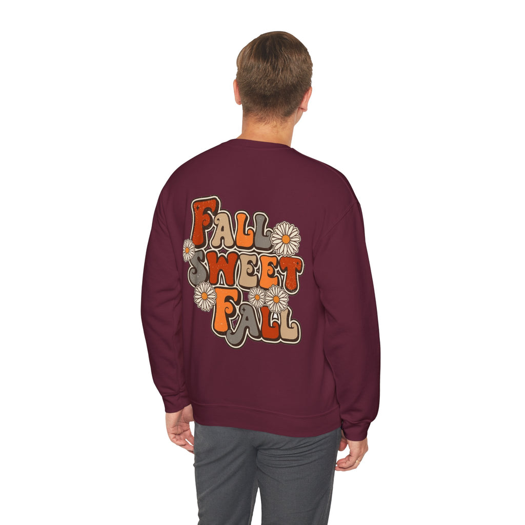 ORVIAN — ’Tis the Season Fall & Football Crewneck, Fall Sweet Fall Daisy Unisex Heavy Blend