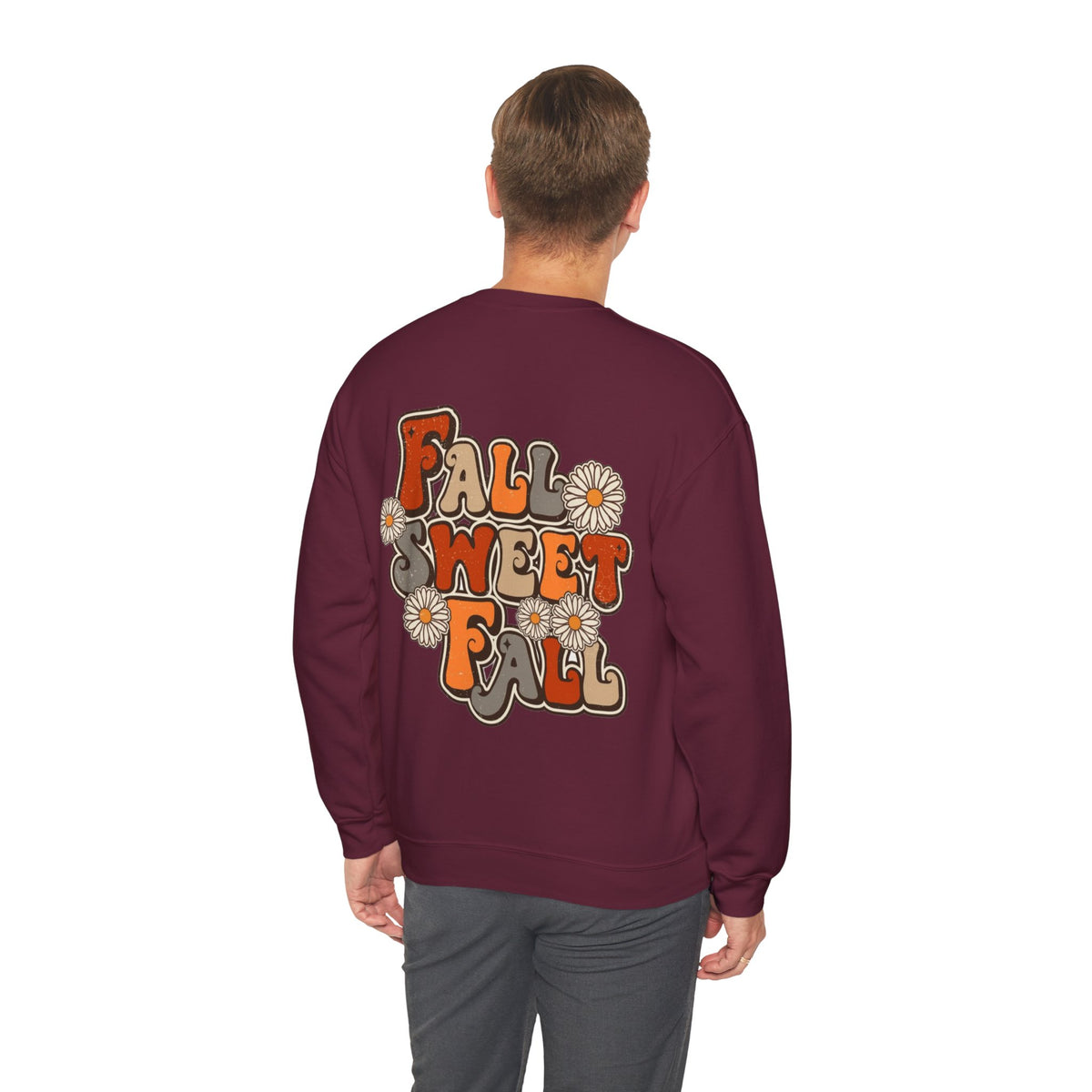 ORVIAN — ’Tis the Season Fall & Football Crewneck, Fall Sweet Fall Daisy Unisex Heavy Blend