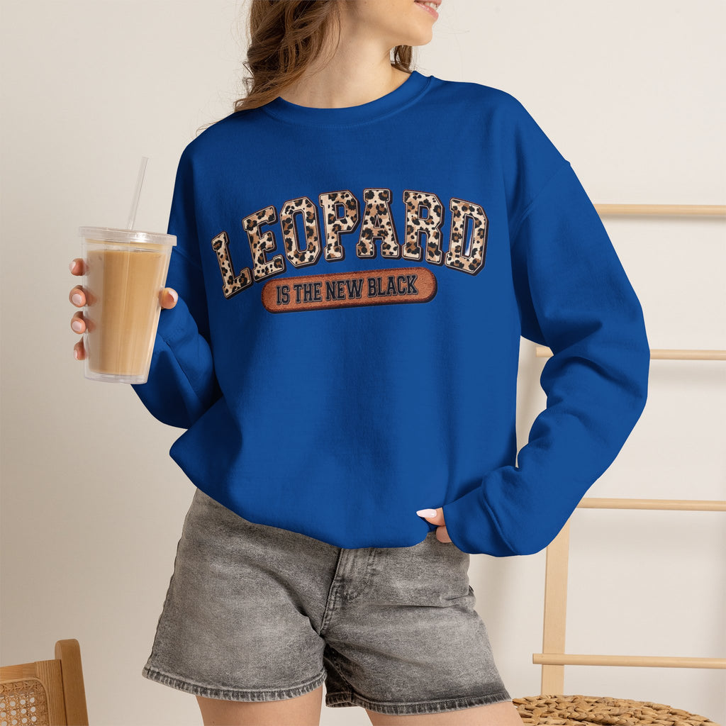 ORVIAN — Leopard Is The New Black & God Is Good Coquette Bow Crewneck, Faith-Inspired Unisex