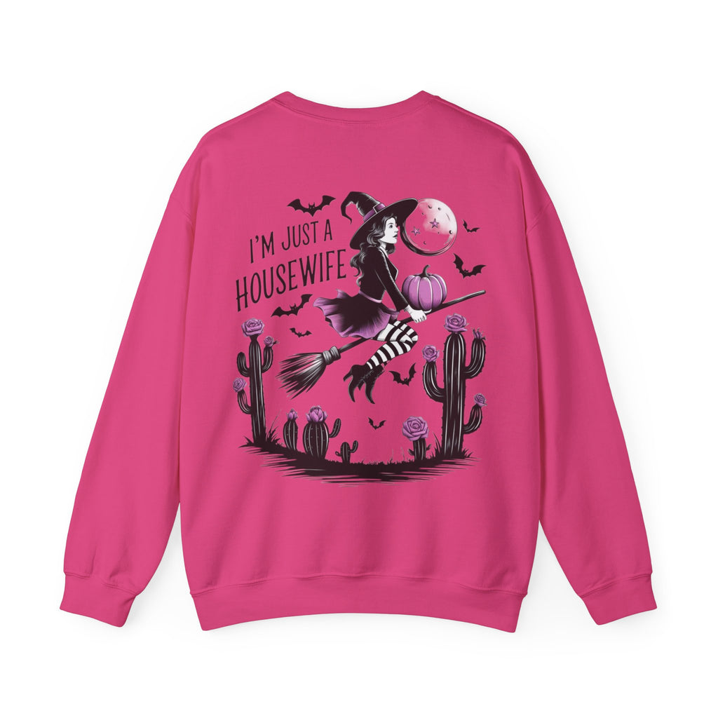 ORVIAN — Witch Please & I'm Just a Housewife Witch Crewneck, Magical Cauldron Unisex Heavy Blend