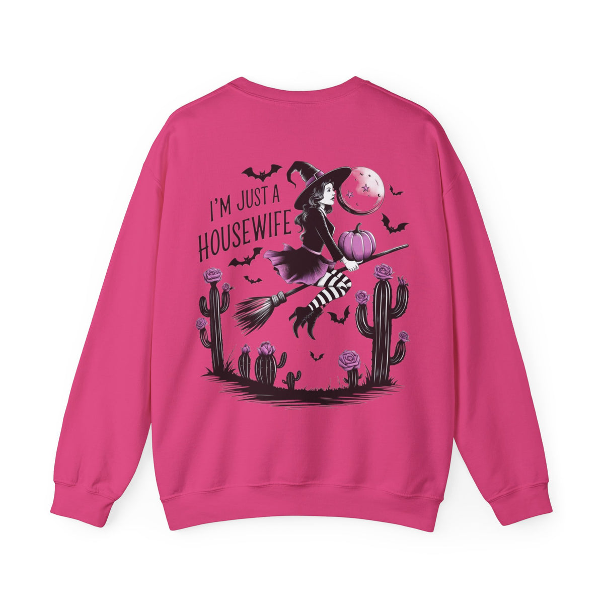 ORVIAN — Witch Please & I'm Just a Housewife Witch Crewneck, Magical Cauldron Unisex Heavy Blend
