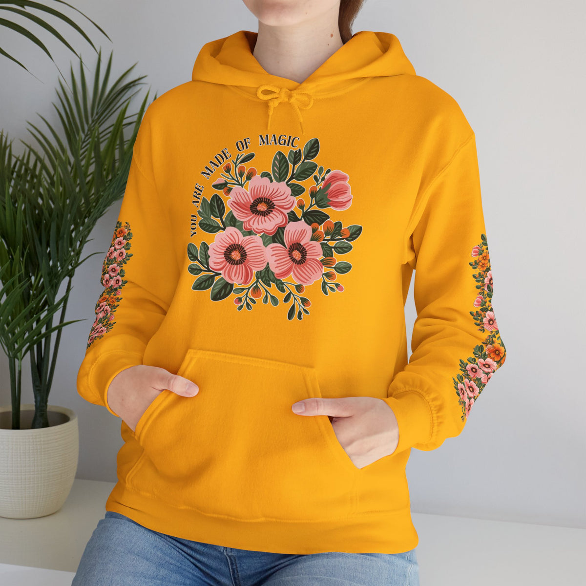 ORVIAN — Magic Floral Butterfly Unisex Heavy Blend Hoodie