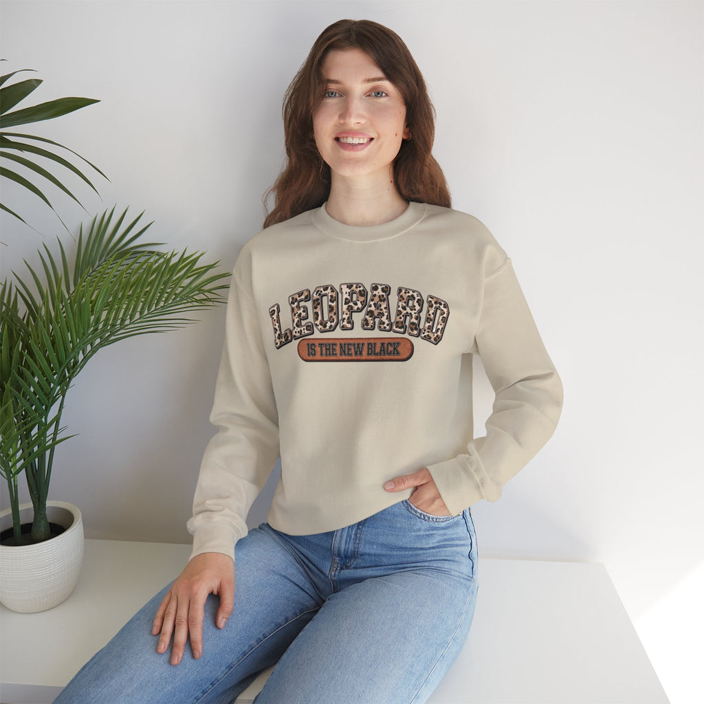ORVIAN — Leopard Is The New Black & God Is Good Coquette Bow Crewneck, Faith-Inspired Unisex