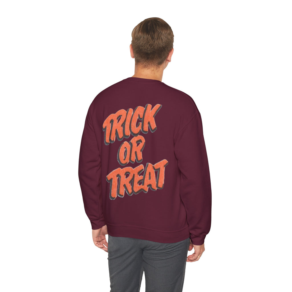 ORVIAN — Pumpkin Bra & Trick or Treat Halloween Crewneck, Skeleton Hands Unisex Heavy Blend