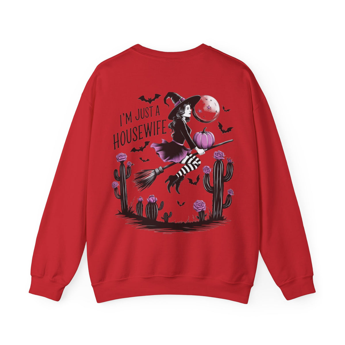 ORVIAN — Witch Please & I'm Just a Housewife Witch Crewneck, Magical Cauldron Unisex Heavy Blend