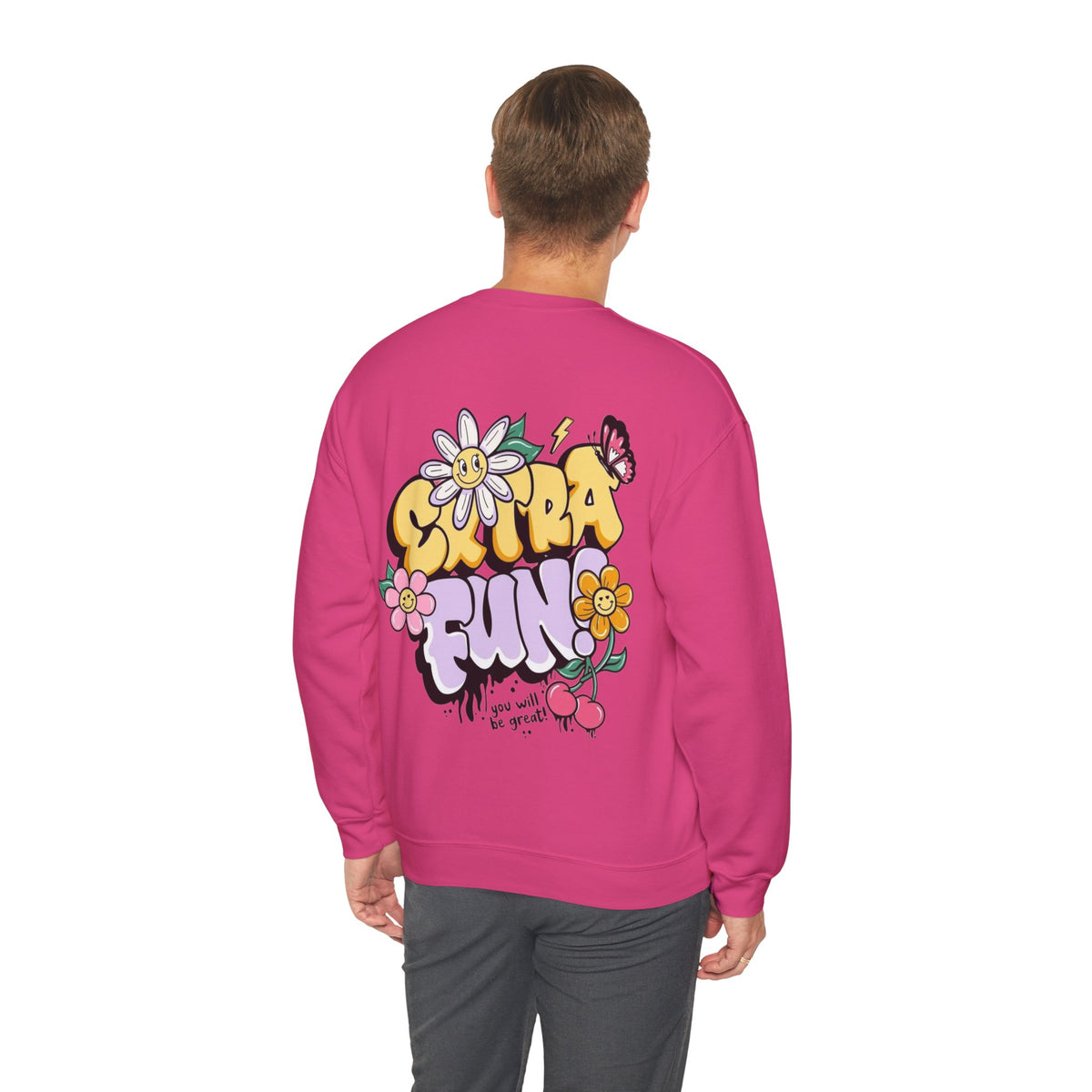 ORVIAN — Good Day to Read a Book Crewneck, Retro Floral Book Lover Sweatshirt Unisex Heavy Blend