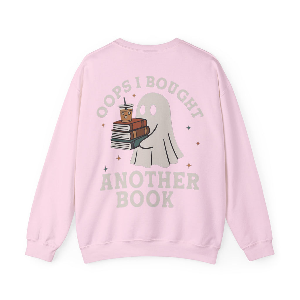 ORVIAN — Fall Into a Good Book Ghost Crewneck, Cozy Autumn Book Lover Unisex Heavy Blend