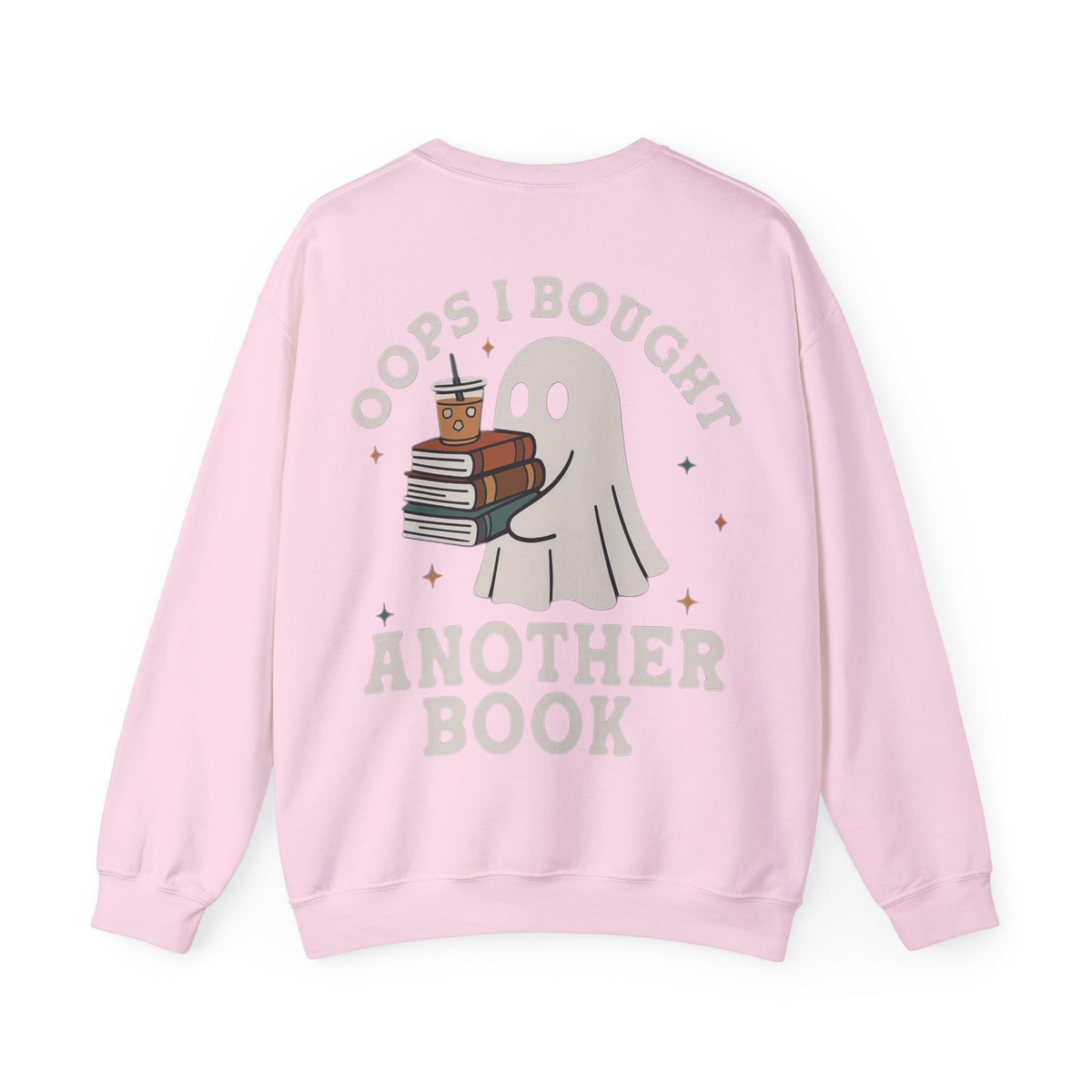 ORVIAN — Fall Into a Good Book Ghost Crewneck, Cozy Autumn Book Lover Unisex Heavy Blend