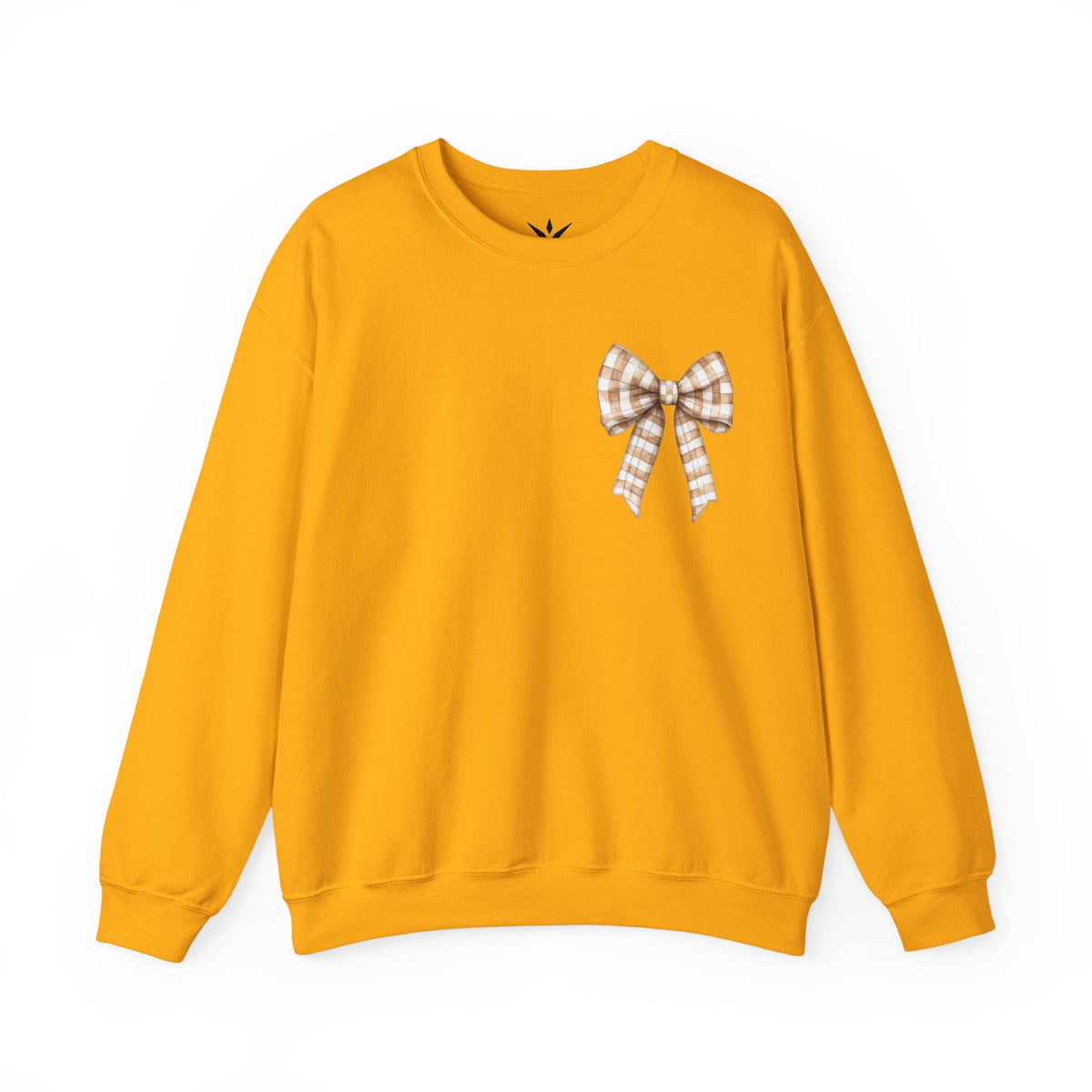 ORVIAN — Touchdown Season Football Bow Crewneck, Sparkle Game Day Sporty Unisex Heavy Blend