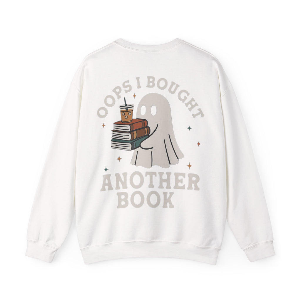 ORVIAN — Fall Into a Good Book Ghost Crewneck, Cozy Autumn Book Lover Unisex Heavy Blend