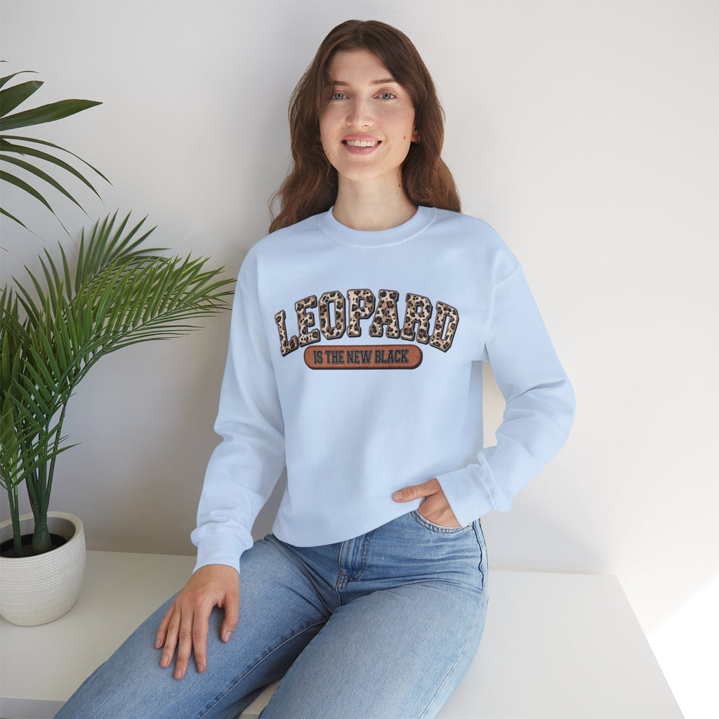 ORVIAN — Leopard Is The New Black & God Is Good Coquette Bow Crewneck, Faith-Inspired Unisex